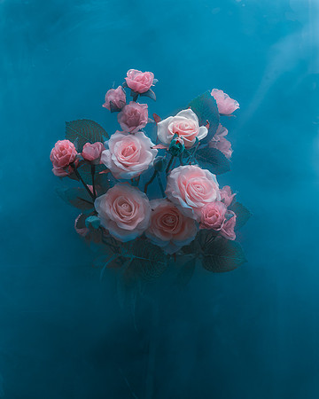 Roses in Cerulean